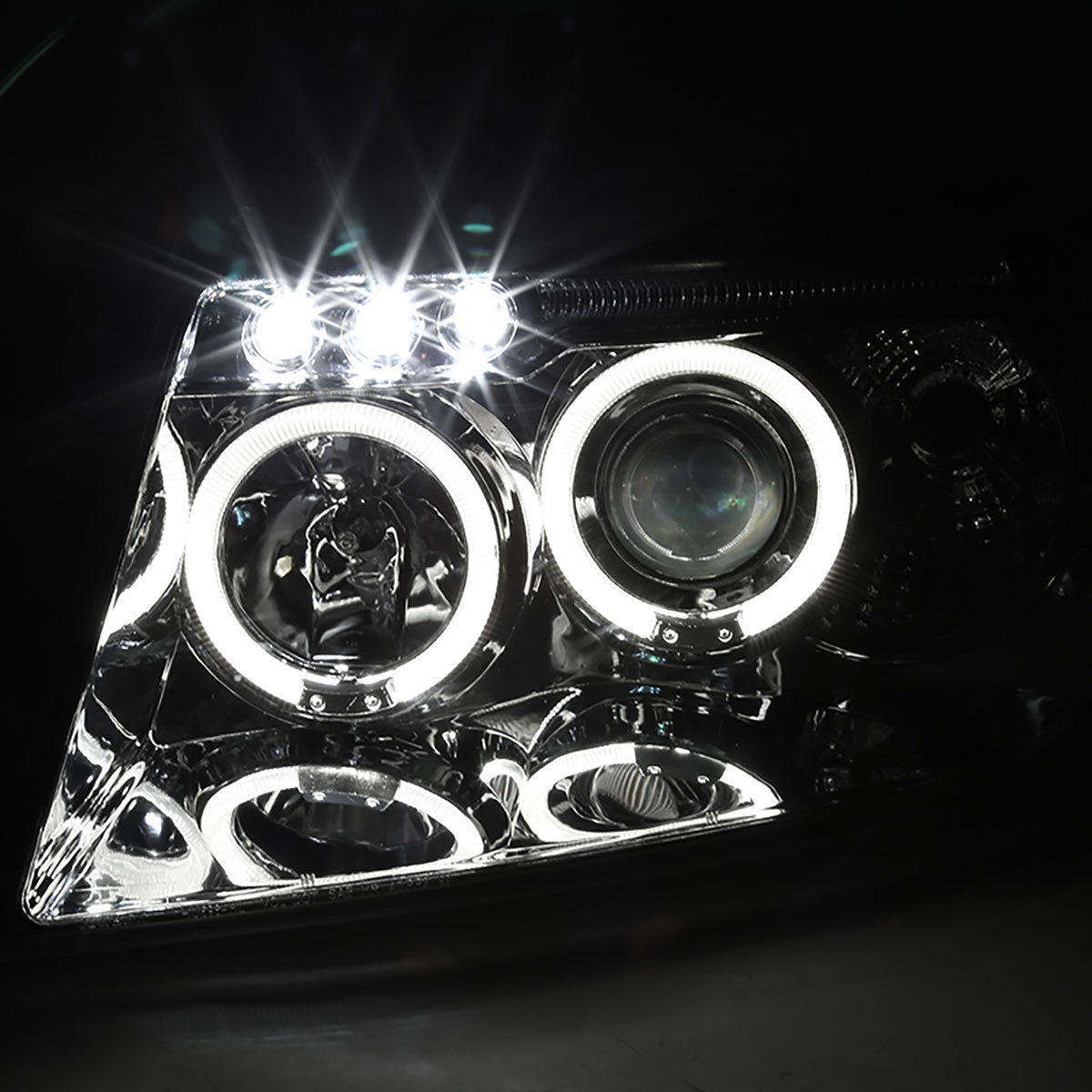 Spec-D 99-04 Jeep Grand Cherokee Projector Headlights Chrome