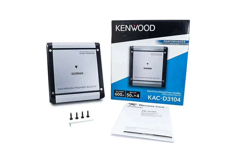 Kenwood KAC-D3104 4-Channel Amplifier 50×4 RMS