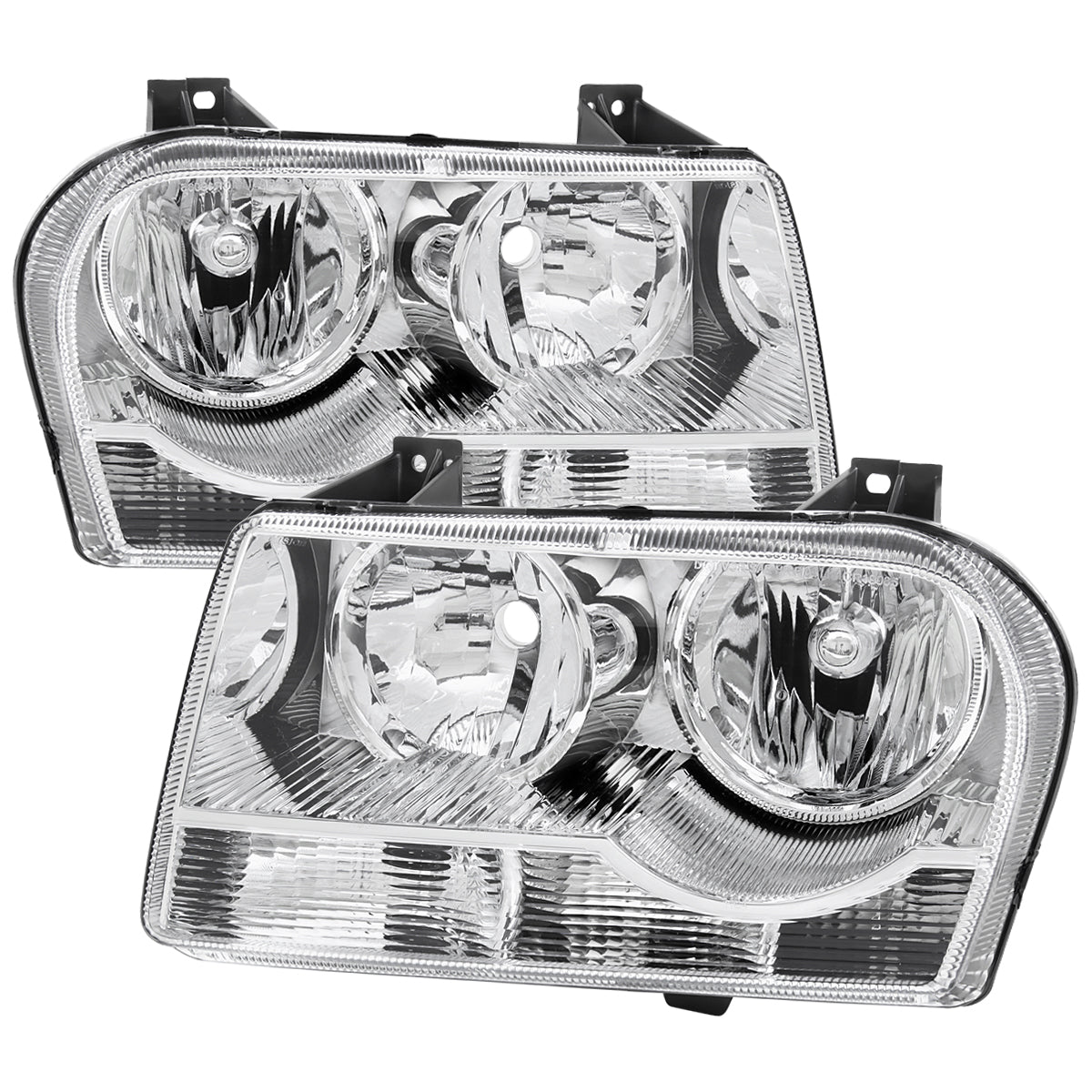 Spec-D 05-10 Chrysler 300 OEM Style Headlights Chrome/Clear