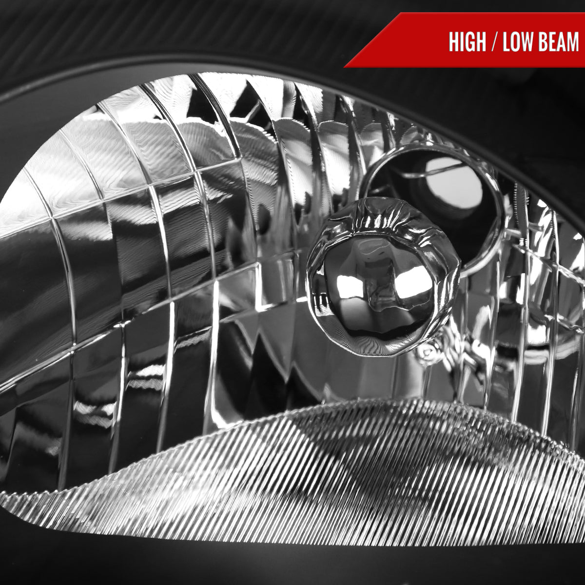 Spec-D 00-05 Mitsubishi Eclipse Crystal Headlights OEM Style Black