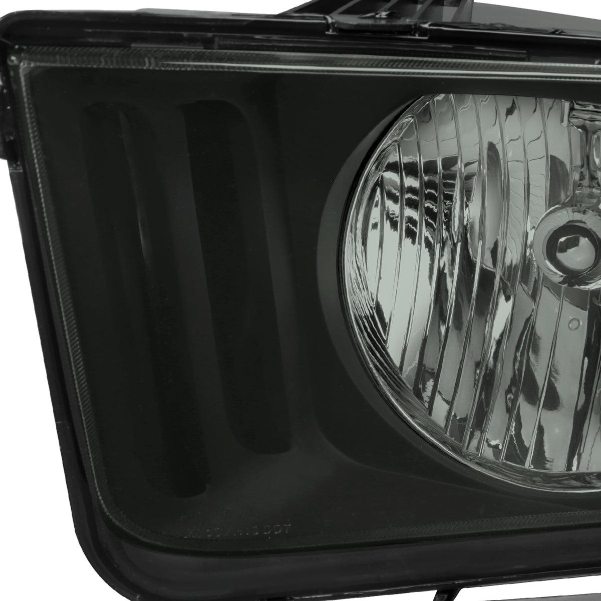 Spec-D 05-09 Ford Mustang OE Style Matte Blk/ Light Smoked Headlights