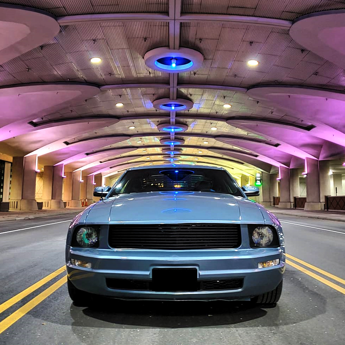 Spec-D 05-09 Ford Mustang OE Style Matte Blk/ Light Smoked Headlights