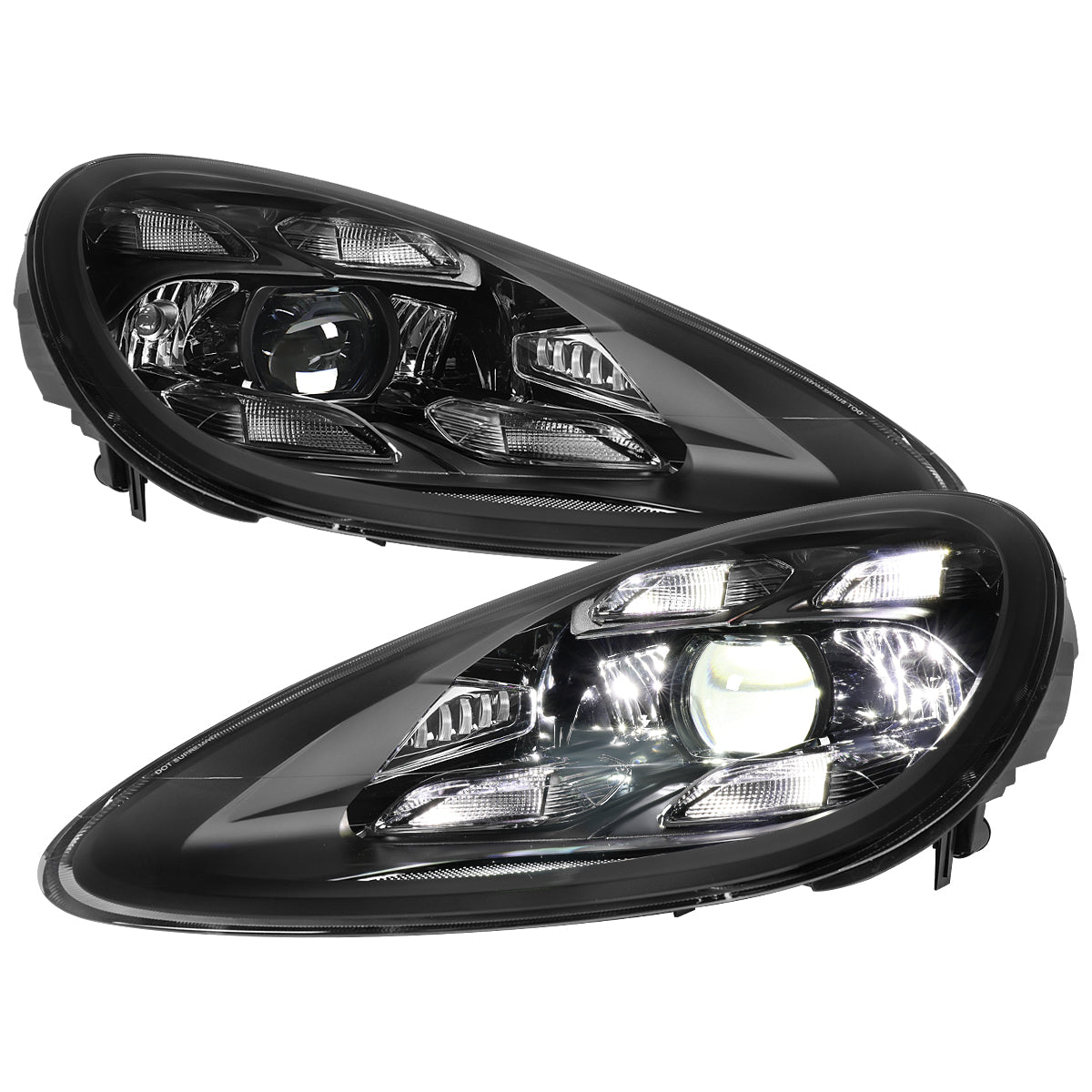 Spec-D 11-14 Porsche Cayenne 958 Matrix Style Porjector Headlights Blk