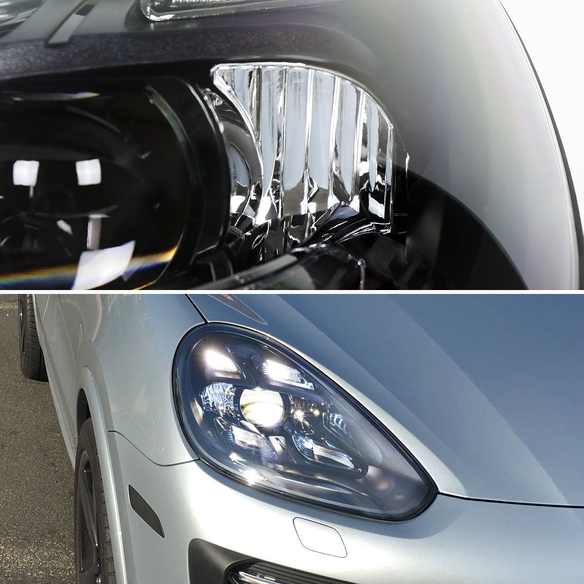 Spec-D 15-17 Porsche Cayenne 958.2 Pro Headlights for non-Dynamic Blk