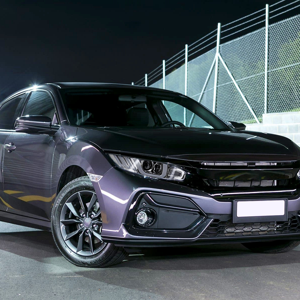 Spec-D 16-21 Honda Civic Projector Headlights Sequential LED Chrome