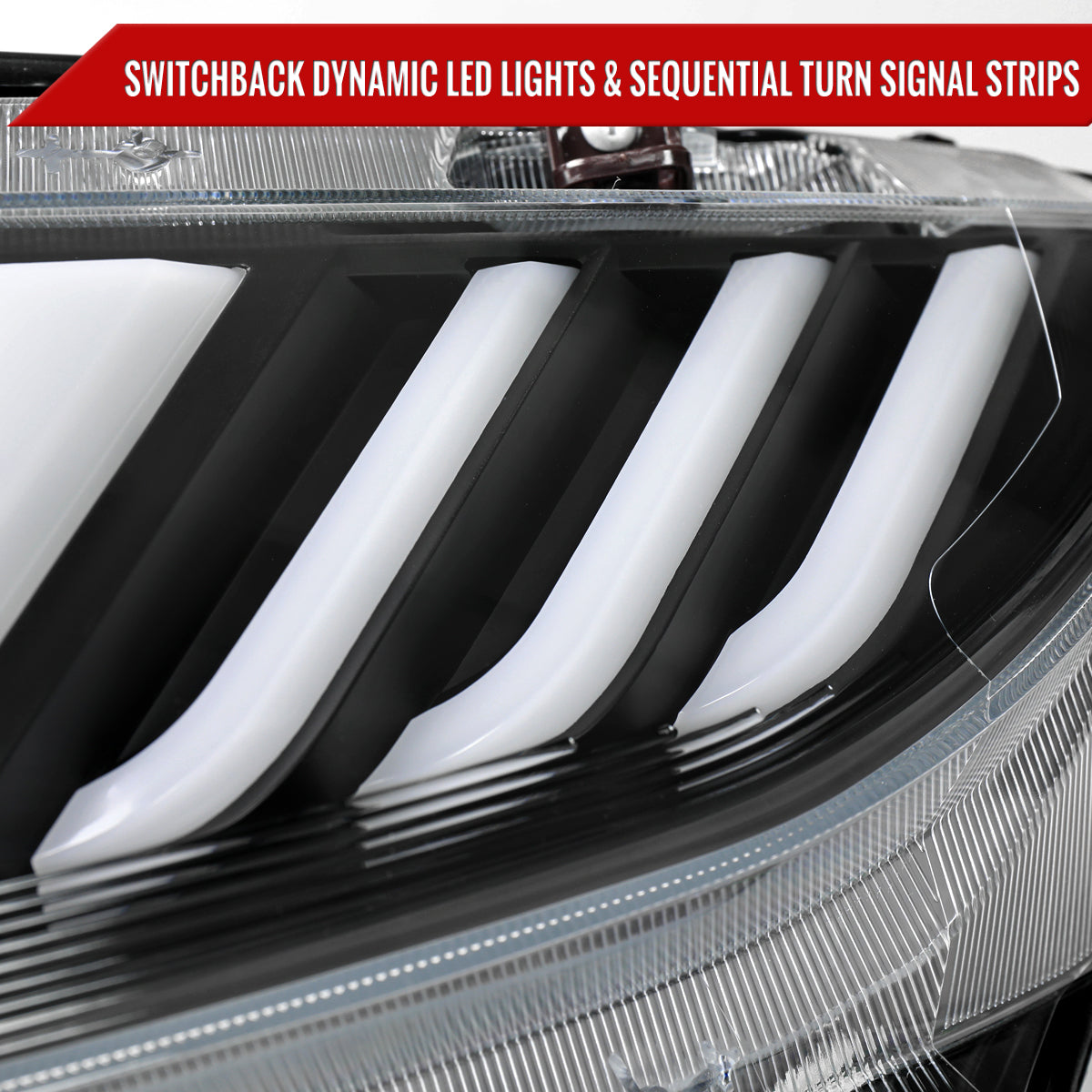 Spec-D 16-21 Honda Civic Headlights LED Switchback Sequential Black