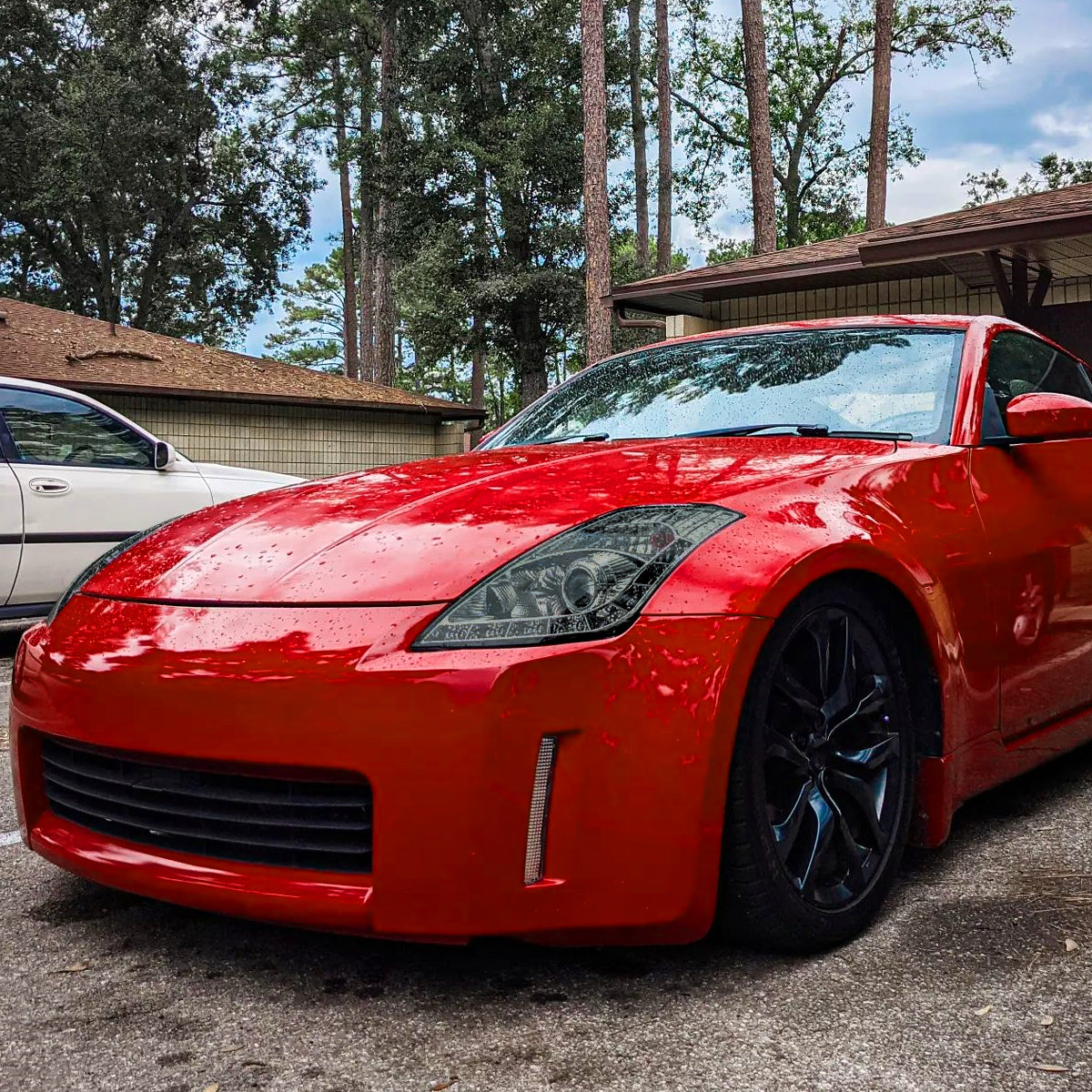 Spec-D 06-09 350Z LED Projector Headlights Chrome/Smoked Lens