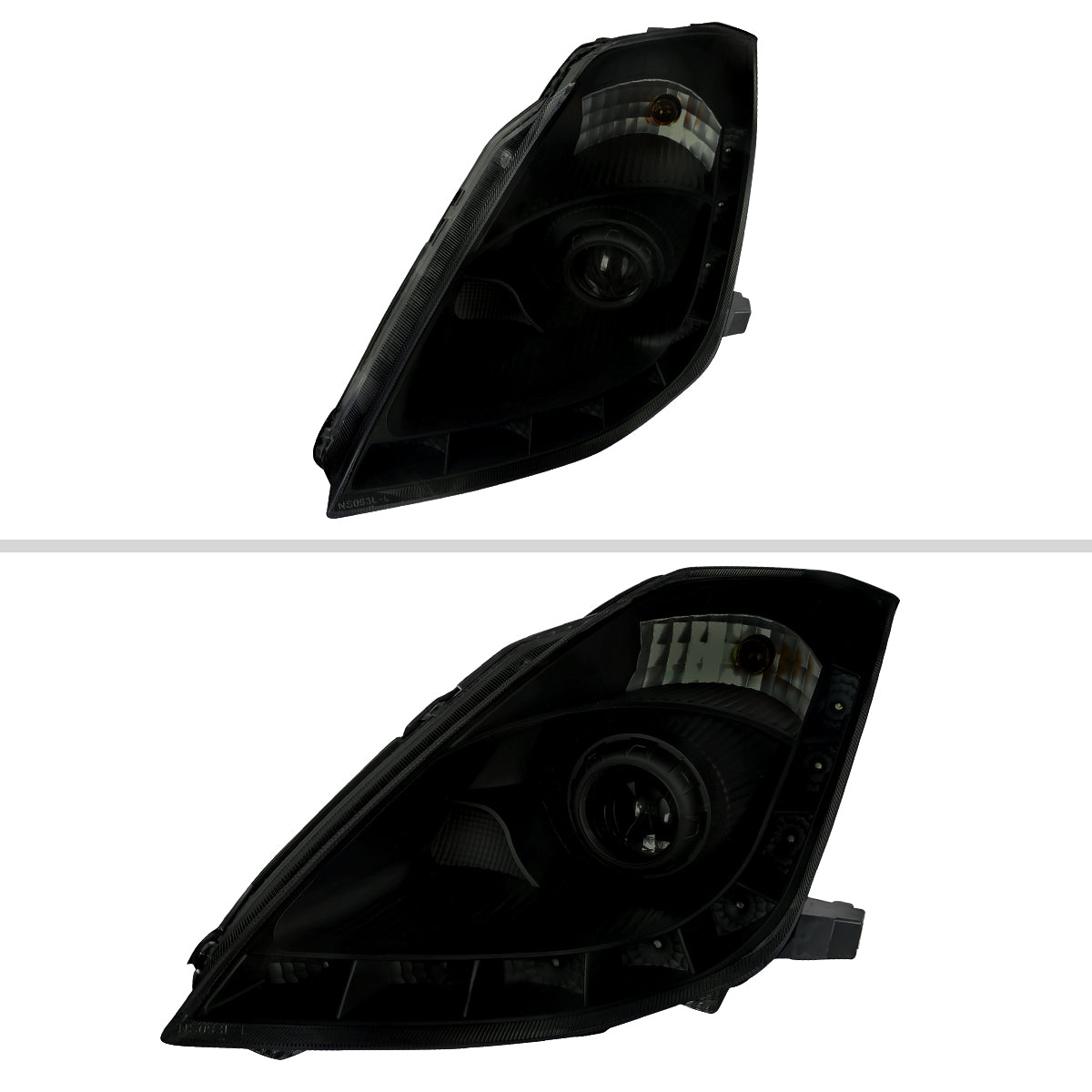 Spec-D 06-09 350Z LED Projector Headlights Black/Smoked Lens