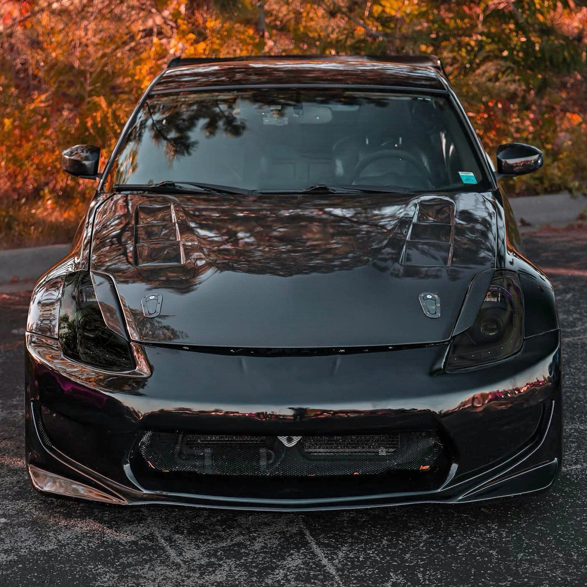 Spec-D 06-09 350Z LED Projector Headlights Black/Smoked Lens