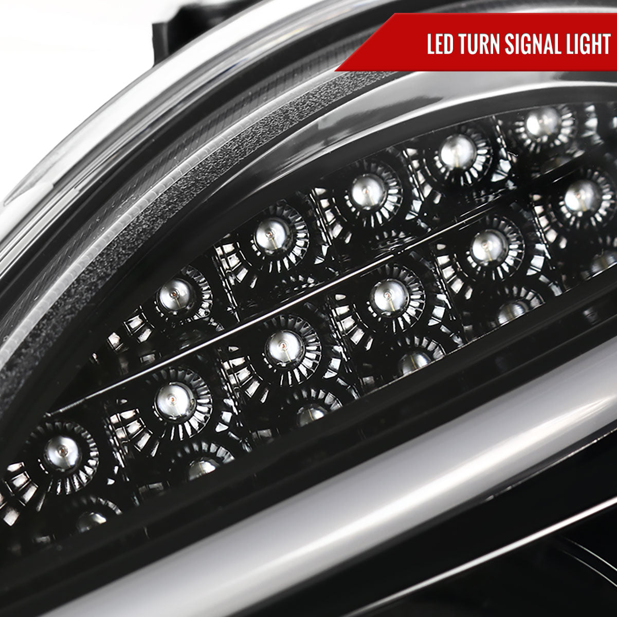 Spec-D 01-07 Benz W203 C-Class 4DR Projector Headlights LED Bar