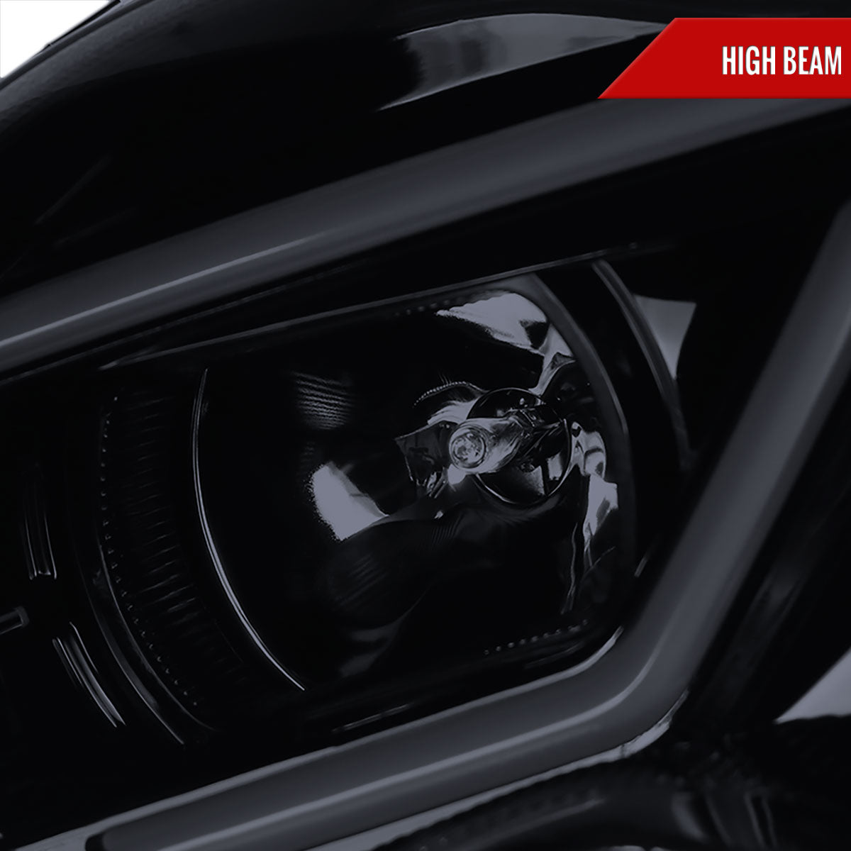 Spec-D 01-07 Benz W203 C Class 4DR LED Bar Headlights Black/Smoked