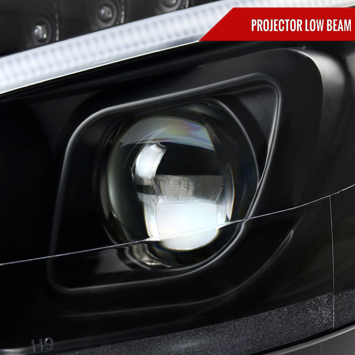 Spec-D 08-11 Benz W204 C Class Pro Headlights Light Bar Black