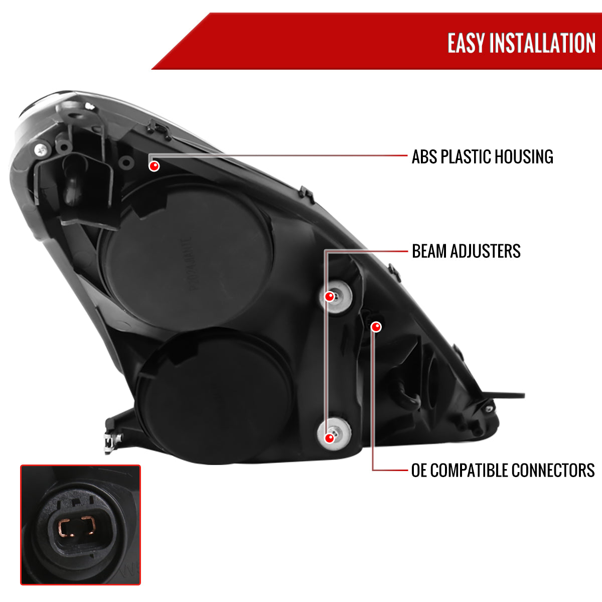 Spec-D 00-05 Celica Projector Headlights LED Chrome/Smoked Lens