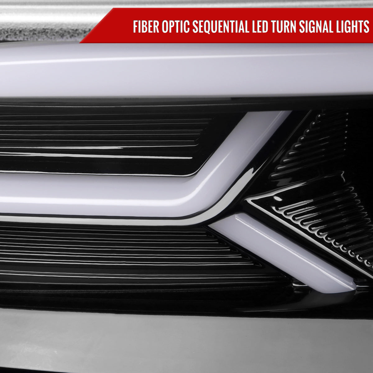 Spec-D 15-23 Dodge Charger Strip Projector Headlights SEQ Black