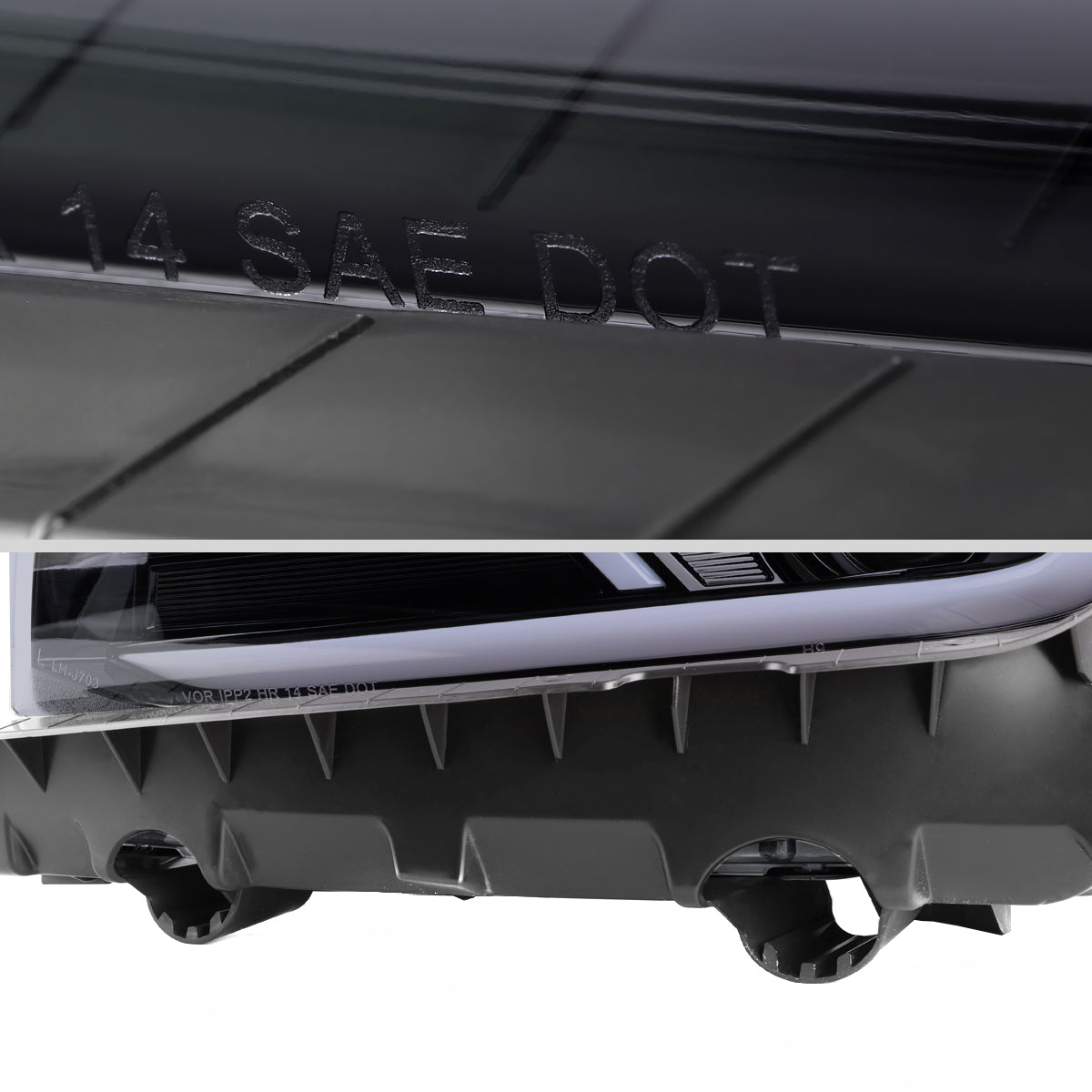 Spec-D 14-15 Chevy Camaro Headlights SEQ LED Strip Black/Smoked