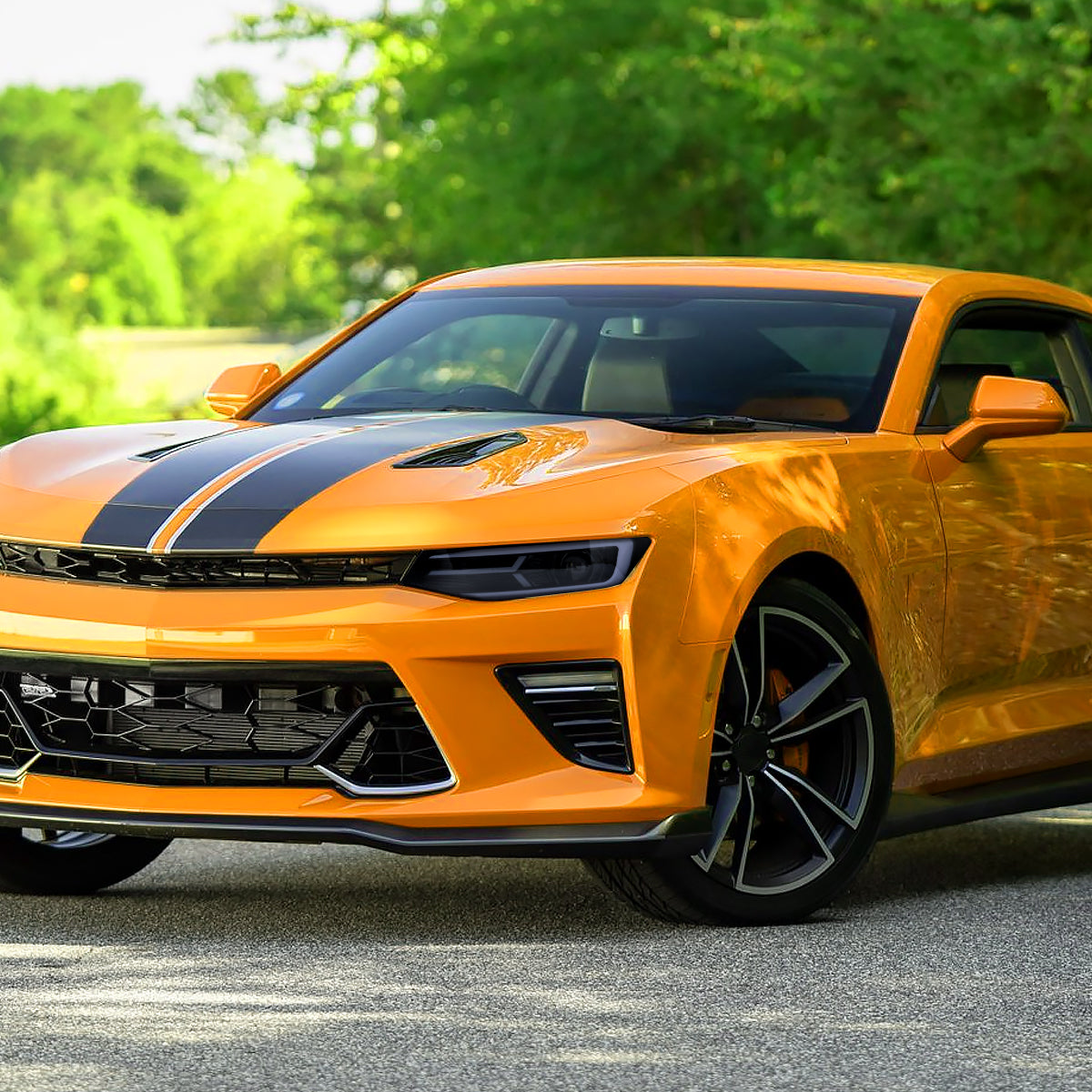 Spec-D 16-18 Chevy Camaro Sequential LED Headlights Chrome/Smoked