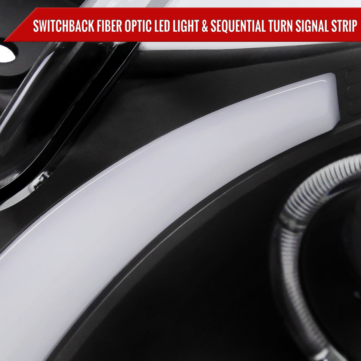 Spec-D 03-07 Cadillac CTS Headlights Halo Projector Black SEQ