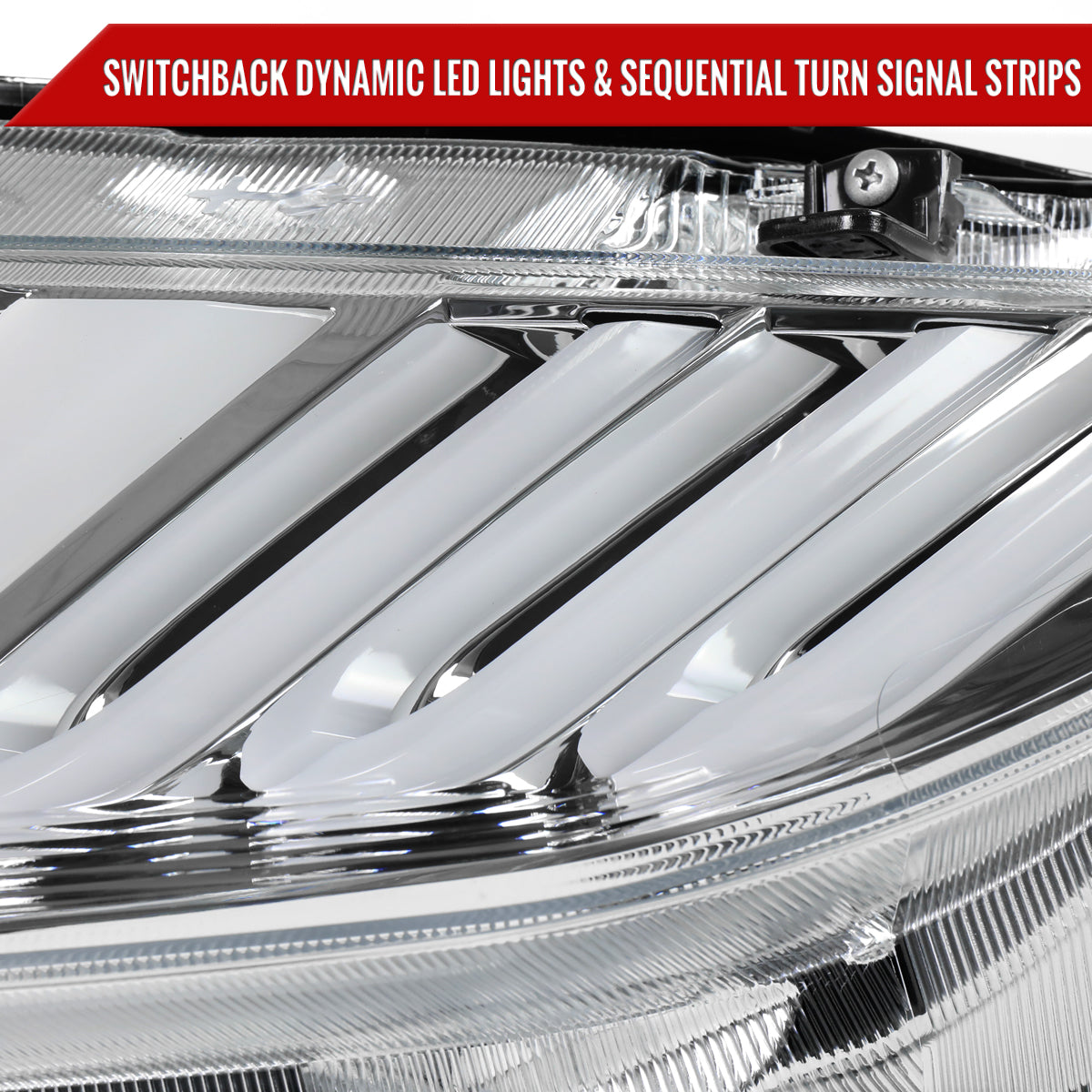 Spec-D 16-21 Honda Civic Sequential LED Headlights Chrome