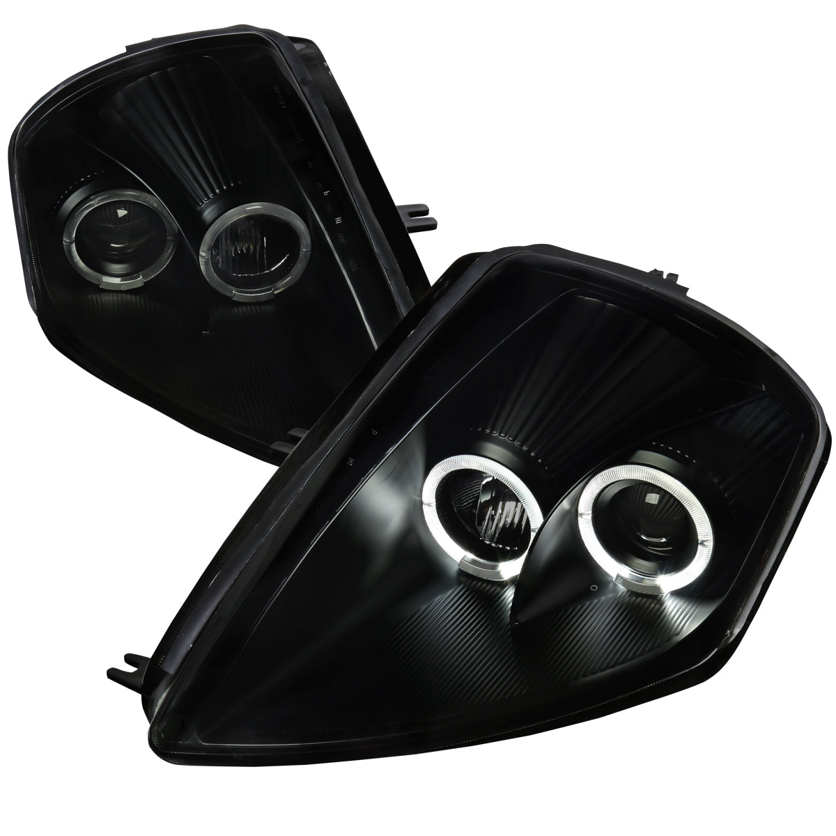 Spec-D 00-05 Mitsubishi Eclipse Dual Halo Headlights Black/Smoked