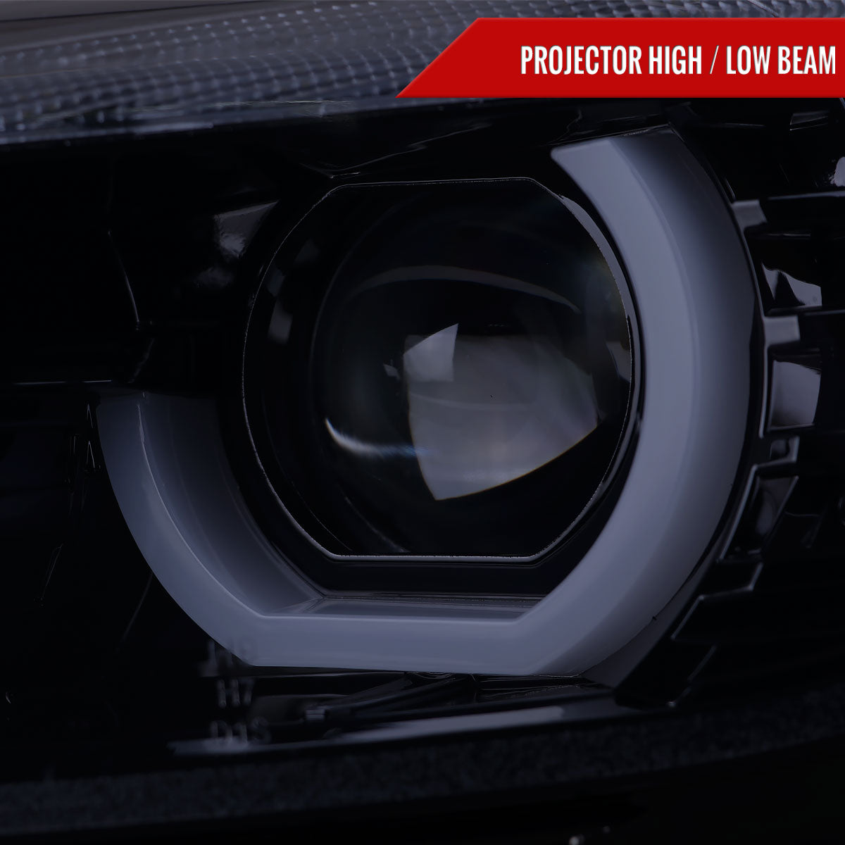 Spec-D 12-15 F30 3-Series 4DR Dual U-Bar Pro Headlights Chrome/Smoked
