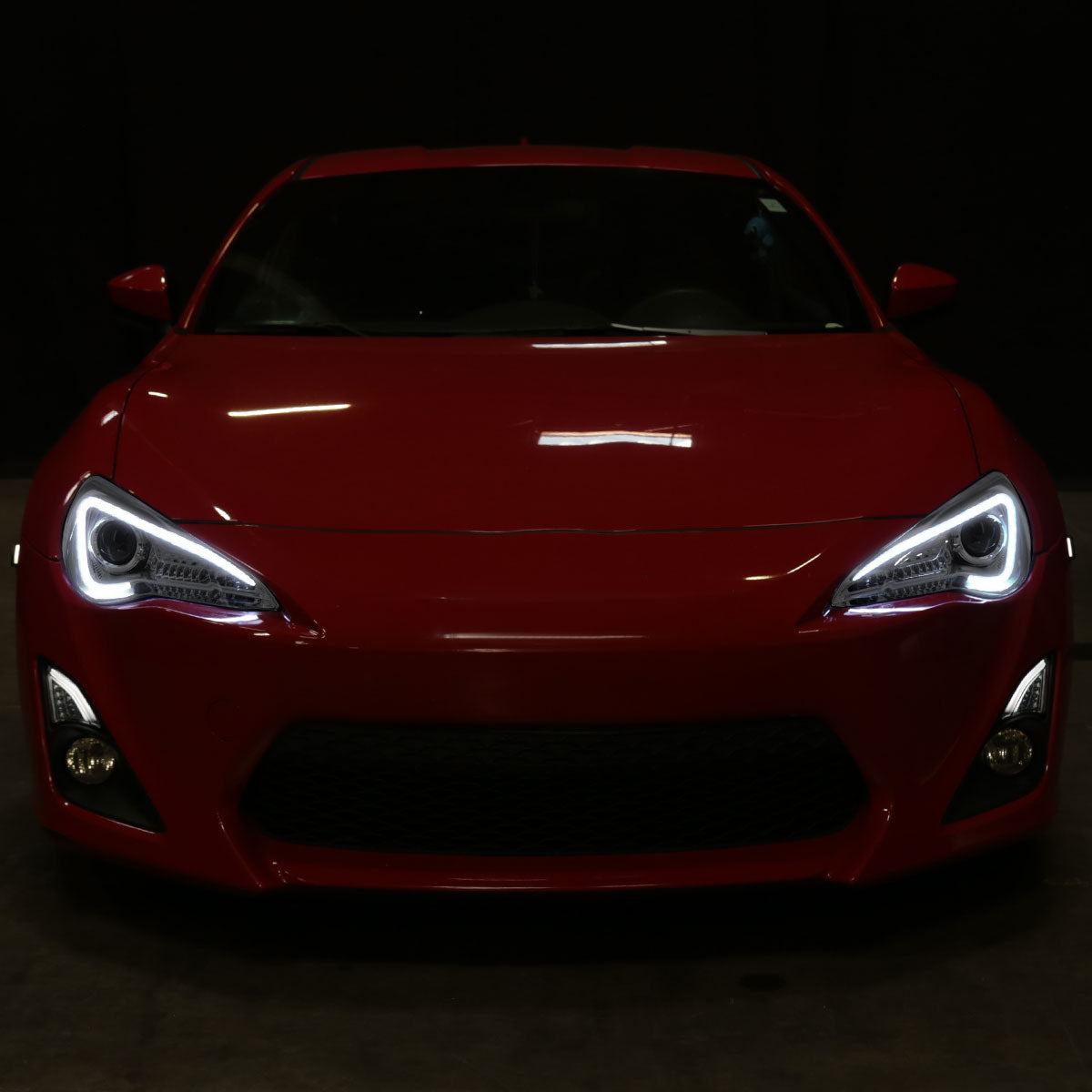 Spec-D 12-17 Scion FRS/86 Pro Headlights Strip & Turn Lights Chrome