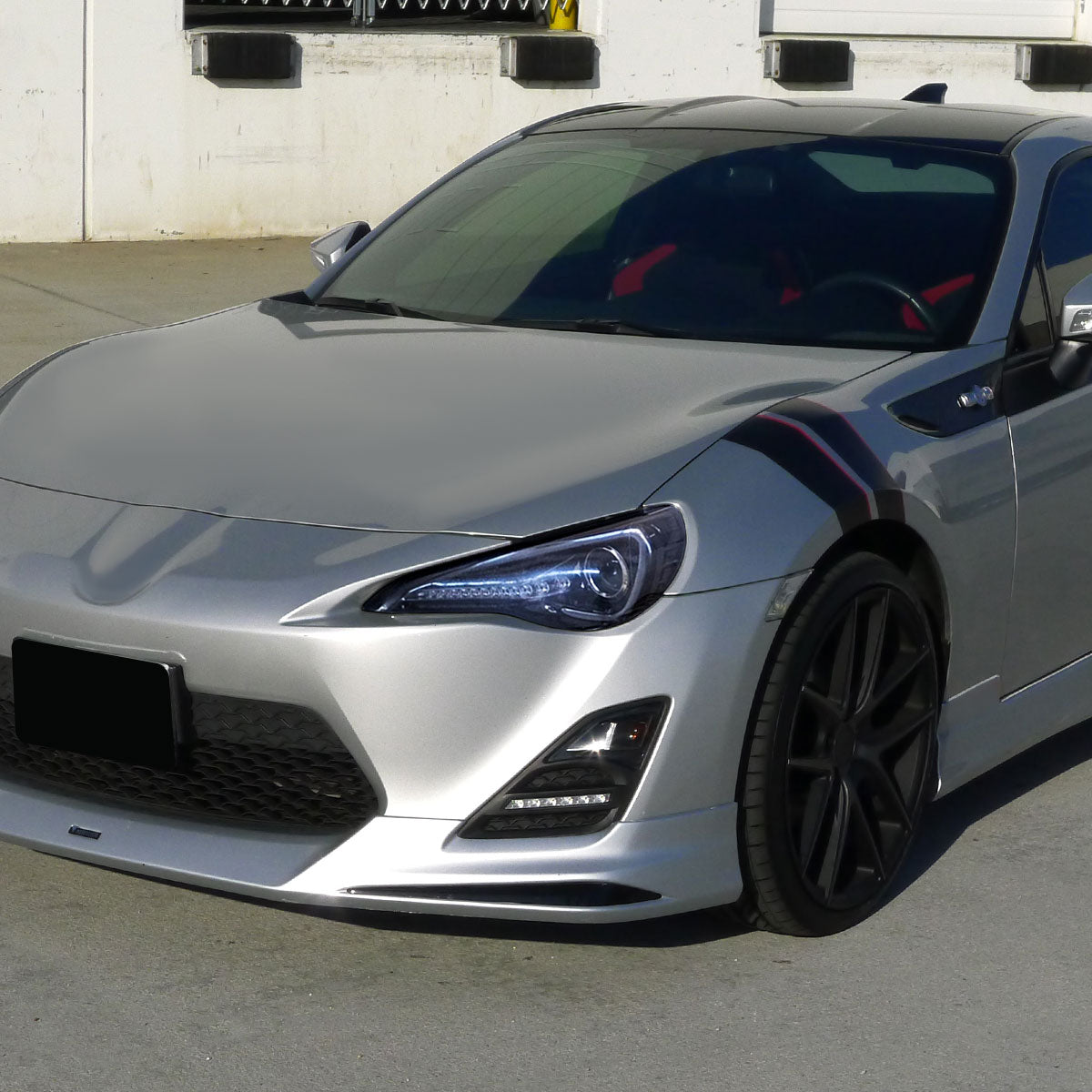Spec-D 12-17 86/ Scion FRS Bar Projector Headlights GL Black/ Smoked