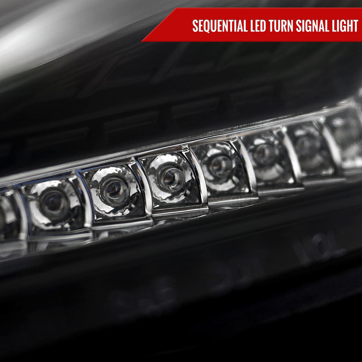 Spec-D 12-17 86 Scion FR-S Headlights LED Bar Sequential Matte Black