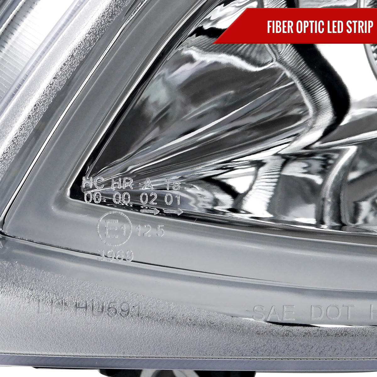 Spec-D 08-09 Pontiac G8 LED Bar Projector Headlights Chrome