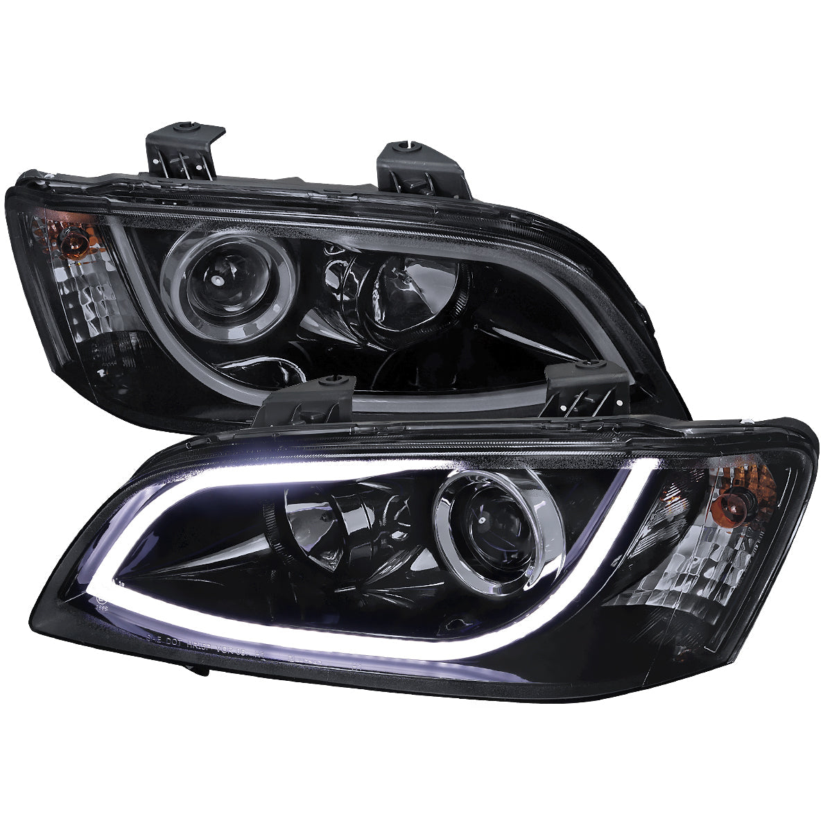 Spec-D 08-09 Pontiac G8 Projector Headlights LED Bar Black/Smoked
