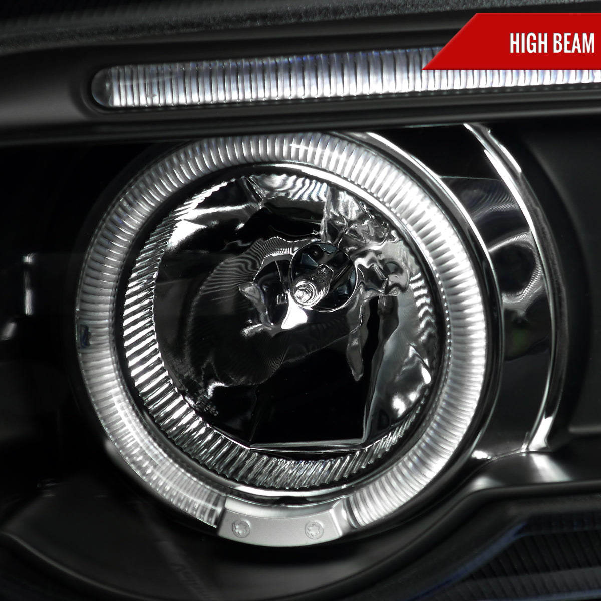 Spec-D 01-03 BMW E53 X5 Halo Projector Headlights Black