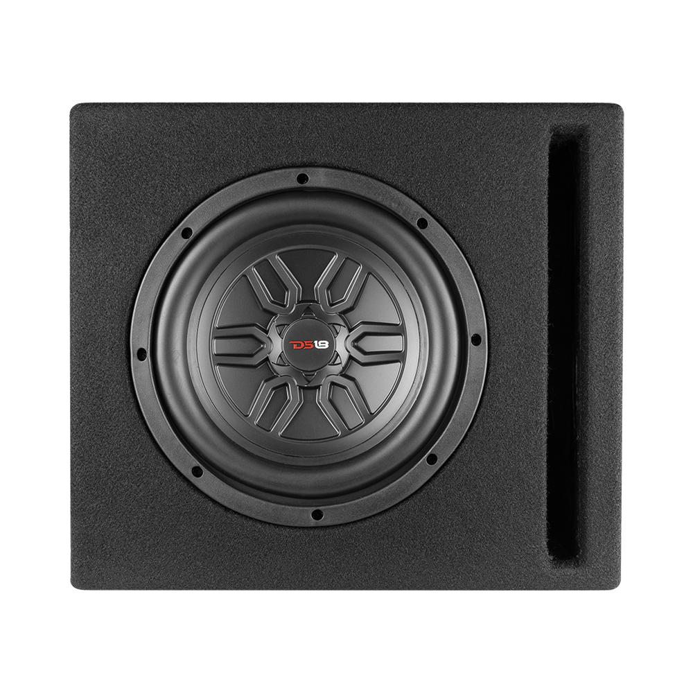 DS18 LSE-110A Bass Package 1 x SLC-MD10.4 In a Ported Box with S-1500.1/RD Amplifier and 4-GA Amp Kit 400 Watts