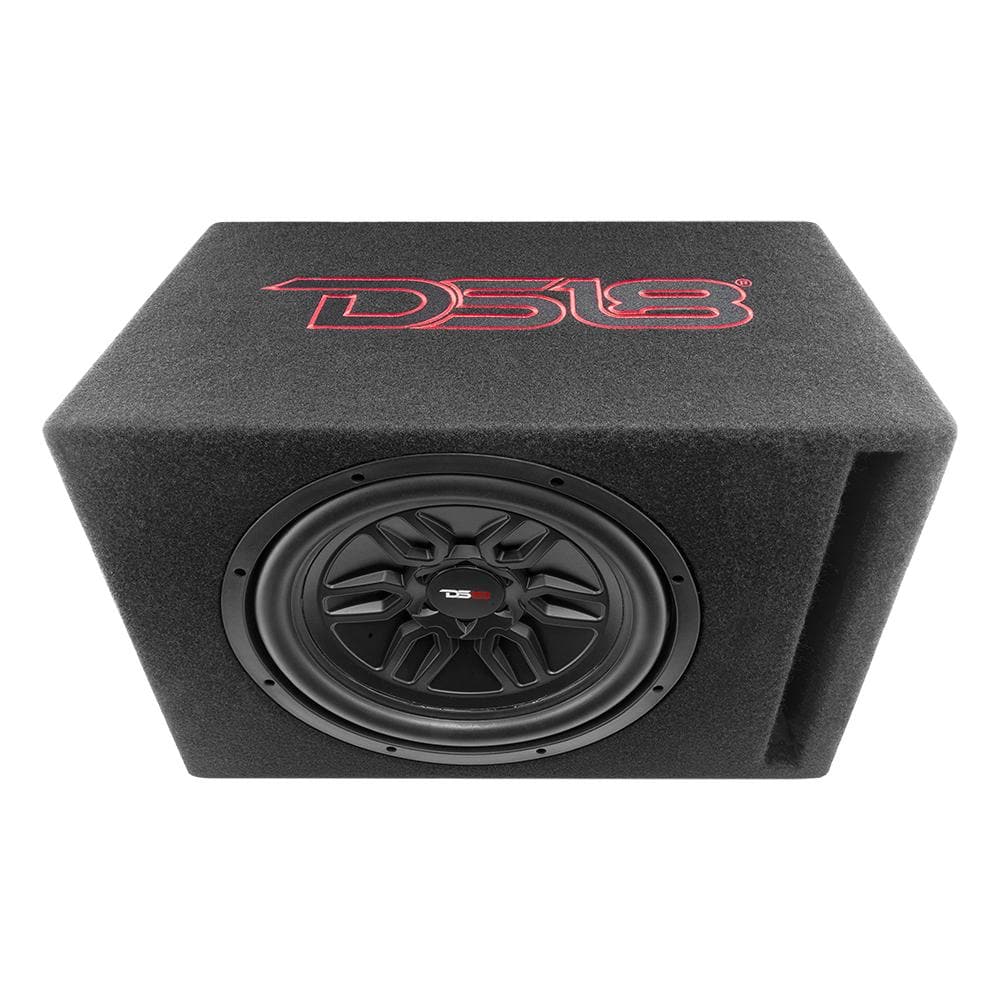 DS18 Bass Package 1 X SLC-MD12 In a Ported Box with S-1500.1/RD Amplifier and 4-GA Amp Kit 250 Watts Rms