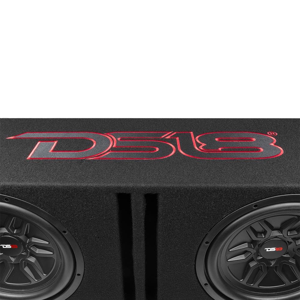 DS18 Bass Package 2 X SLC-MD12 In a Ported Box with S-1500.1/RD Amplifier and 4-GA Amp Kit 250 Watts Rms