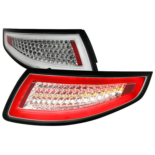 Spec-D 05-08 Porsche 911 997 LED Tail Lights Chrome/Clear