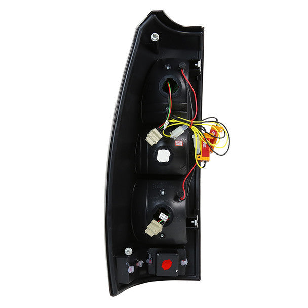 Spec-D 15-20 GMC Yukon LED Red Bar Tail Lights Black/Clear Lens