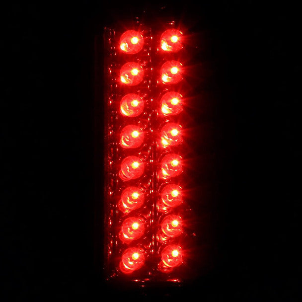 Spec-D 88-00 Chevy Silverado Sierra LED Tail Lights Black/Clear