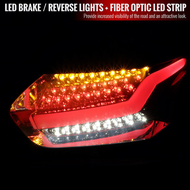 Spec-D 15-19 Ford Focus hatchback LED Tail Lights Smoked