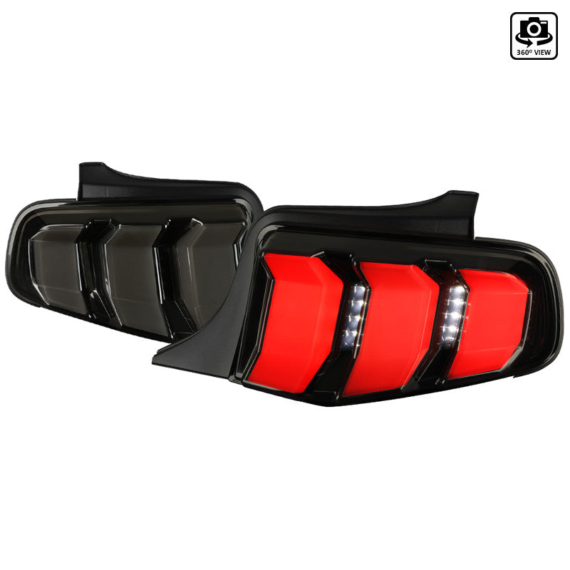 Spec-D 10-12 Ford Mustang Sequential LED Tail Lights Smoked