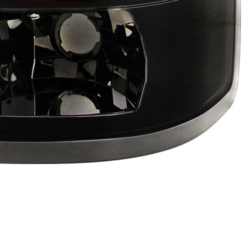 Spec-D 07-12 GMC Sierra LED Tail Lights Black/Smoked Lens