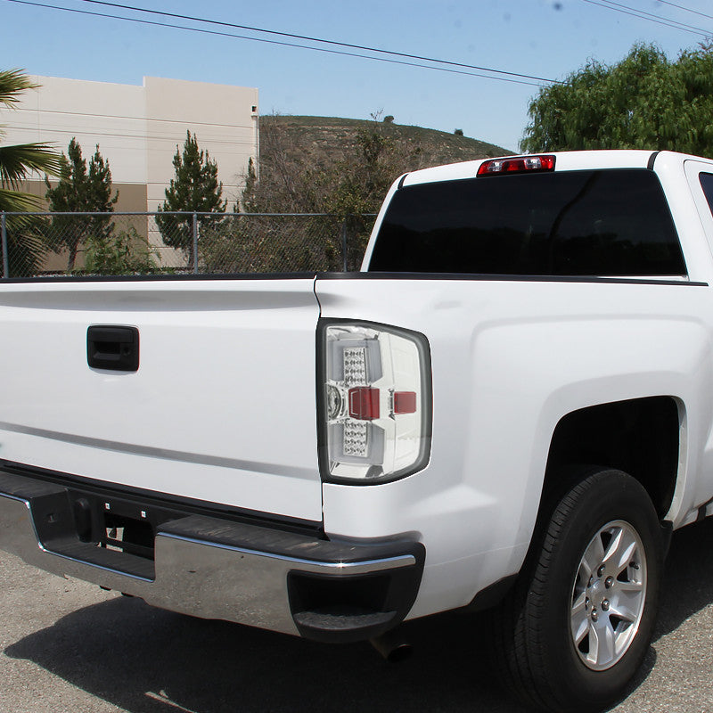 Spec-D 14-19 Chevrolet Silverado LED Tail Lights Chrome