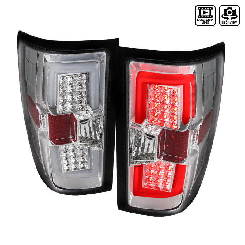 Spec-D 14-19 Chevrolet Silverado LED Tail Lights Chrome