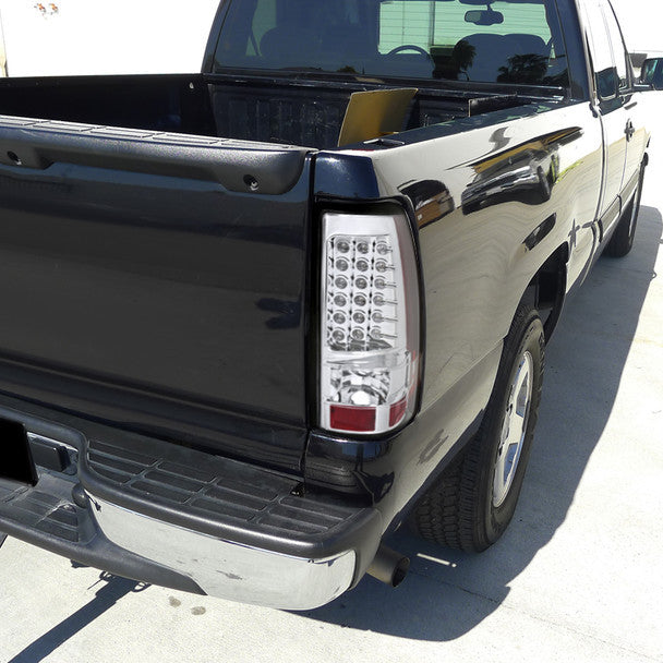 Spec-D 99-02 GMC Sierra/ Chavy Silverado LED Tail Lights Chrome