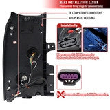 Spec-D 15-20 GMC Yukon Tail Lights LED Jet Black/Clear