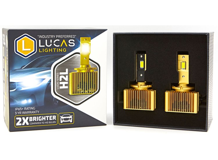 Lucas Lighting H2L Series D3S/8S Replacement LED Headlight Bulbs - H2L-D3/8S