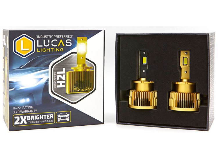 Lucas Lighting H2L Series D4S Replacement LED Headlight Bulbs - H2L-D4S