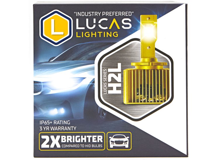 Lucas Lighting H2L Series D4S Replacement LED Headlight Bulbs - H2L-D4S