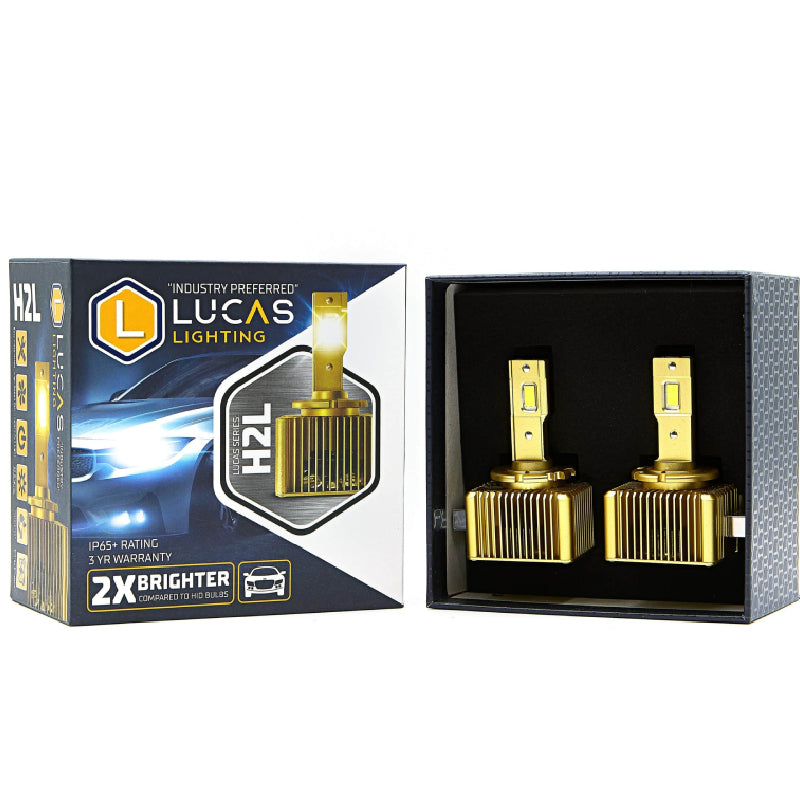 Lucas Lighting H2L-D5S - H2L Series D5S Replacement LED Headlight, Intended For Off-Road And Fog Light Applications Pair (2 bulbs)