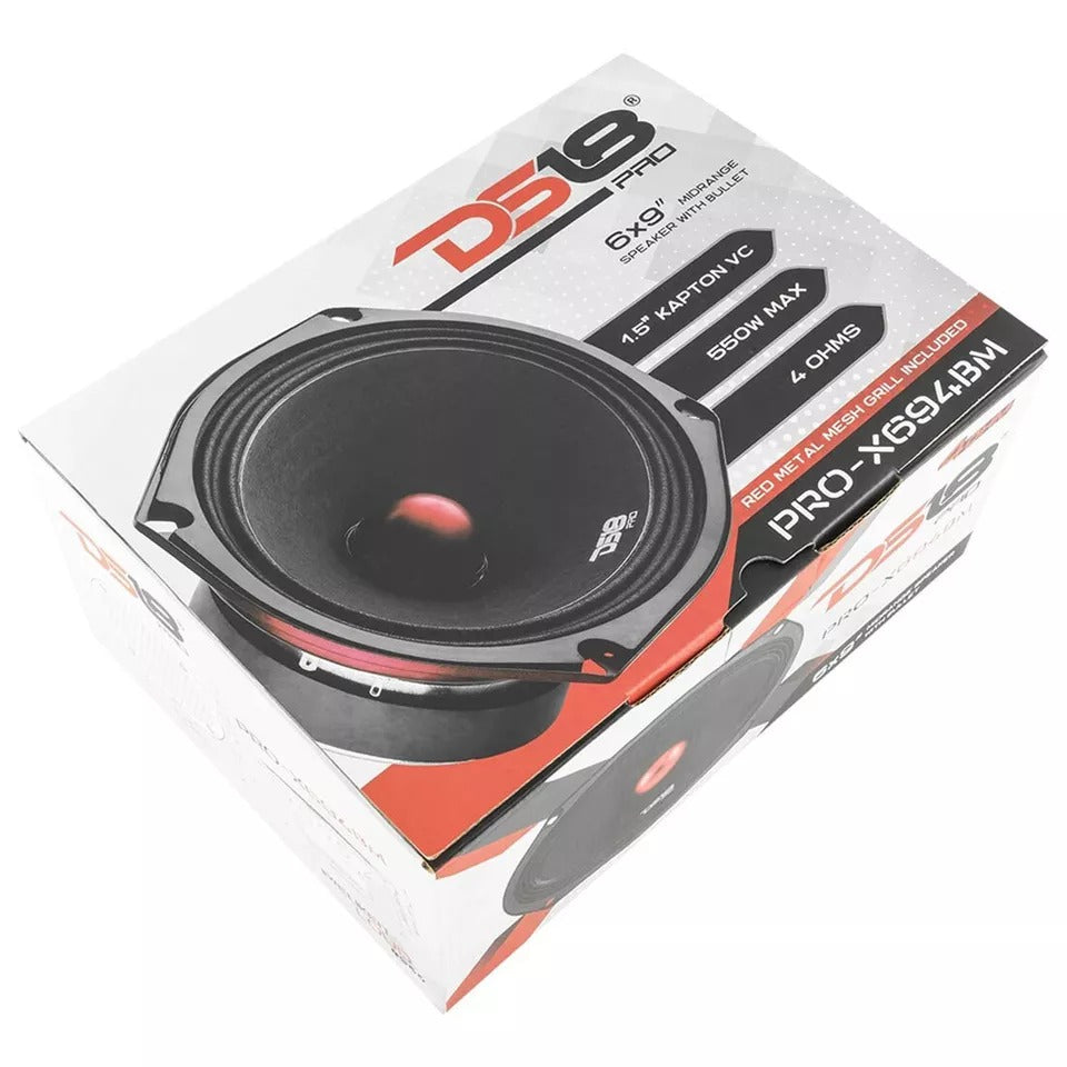 DS18 PRO-X694BM 550 Watts Max 4 Ohms 6x9