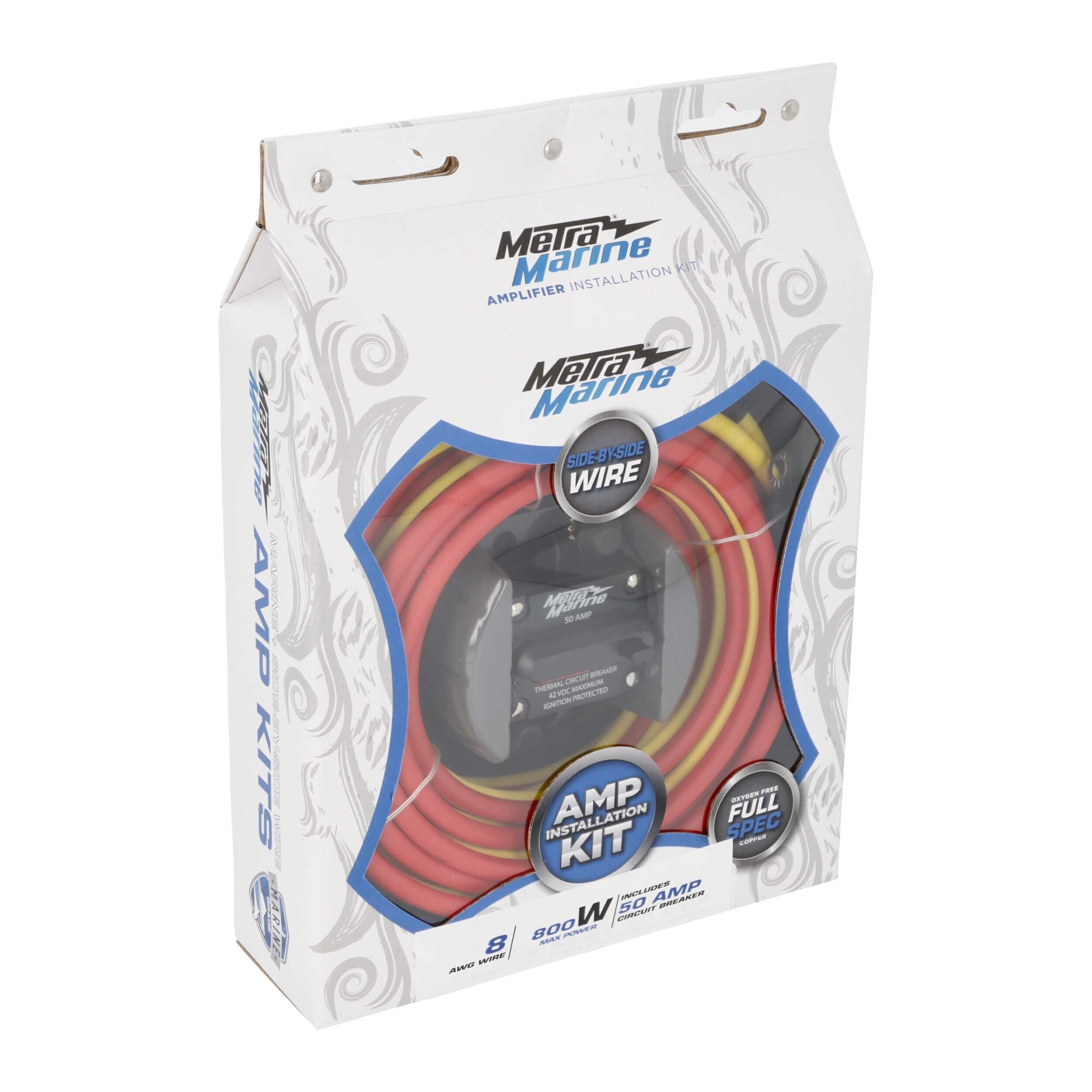 ML-AK8-20 8 AWG Marine Amp Kit - 20ft. w/ Circuit Breaker