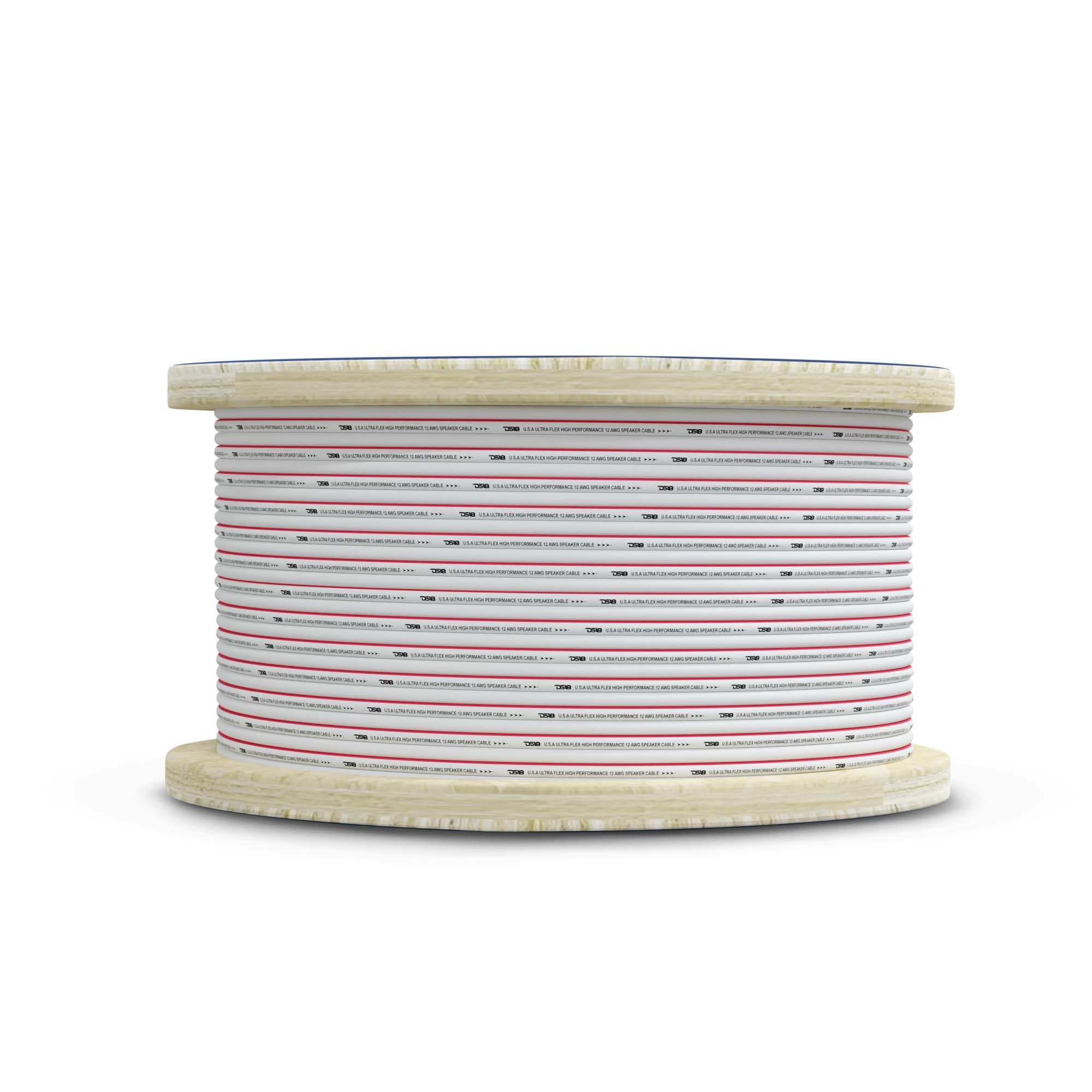 DS18 12-GA Marine Grade Tinned 100% Copper OFC Speaker Wire -150 Feet